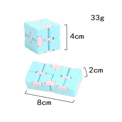 Children Adult Decompression Toy Stress Relief Cube Fidget Toys Relieve Stress Funny Hand Game Puzzle Infinity Magic Cube Square