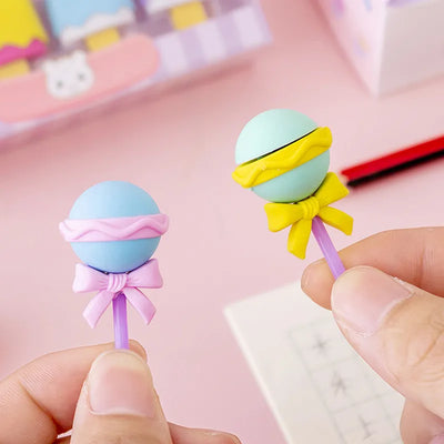 4Pieces/Boxes Kawaii Lollipop Sweety Ice Cream Student Stationery School Office Supplies Children Erasers For Kids Pencil Eraser