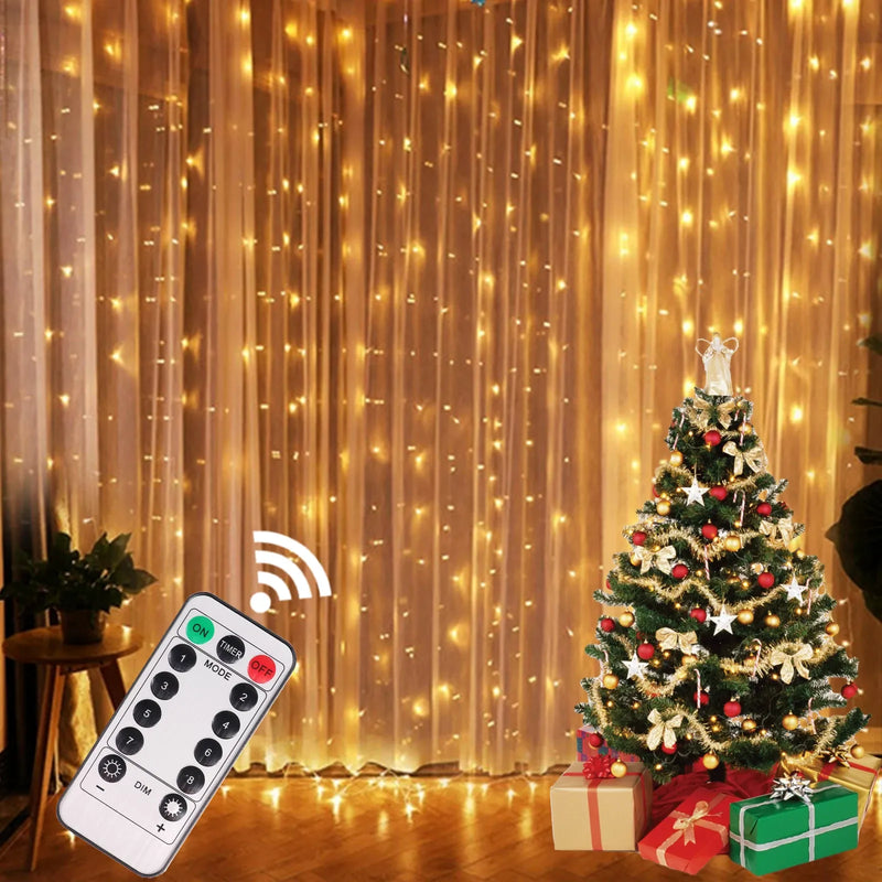 Christmas Lights Curtain Garland Merry Christmas Decorations For Home Christmas Ornaments Xmas Gifts Navidad 2024 New Year Décor
