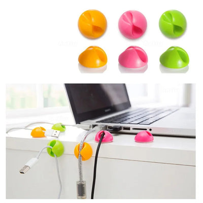 Cable Winder Organizer Cable Clip Desk Tidy Organiser Wire Cord USB Charger Cord Holder Organizer Holder Secure Table