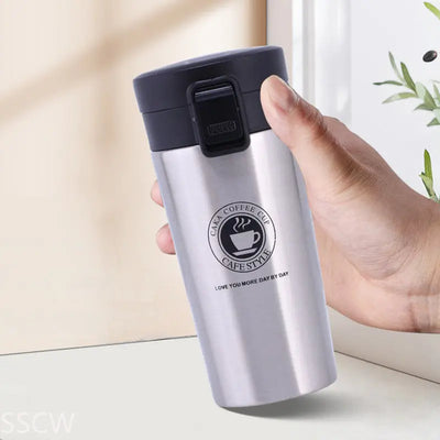 Thermos Coffee Mug Stainless Steel Tourist Kettle Hot Water Bottle Vacuum Flask with Lid Travel Thermal Insulation Cup termos