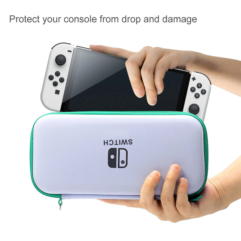 DATA FROG Carry Case Compatible with Nintendo Switch OLED Console Protective Case Storage Bag Cover for Switch OLED Console