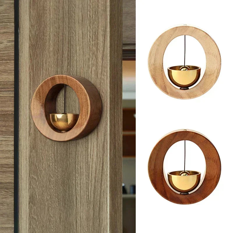 Japanese Wooden Wind Chimes Wall Decoration Interior Chime Bell Decorating Vintage Doorbell Wind Bell for Home Opening 인테리어 소품