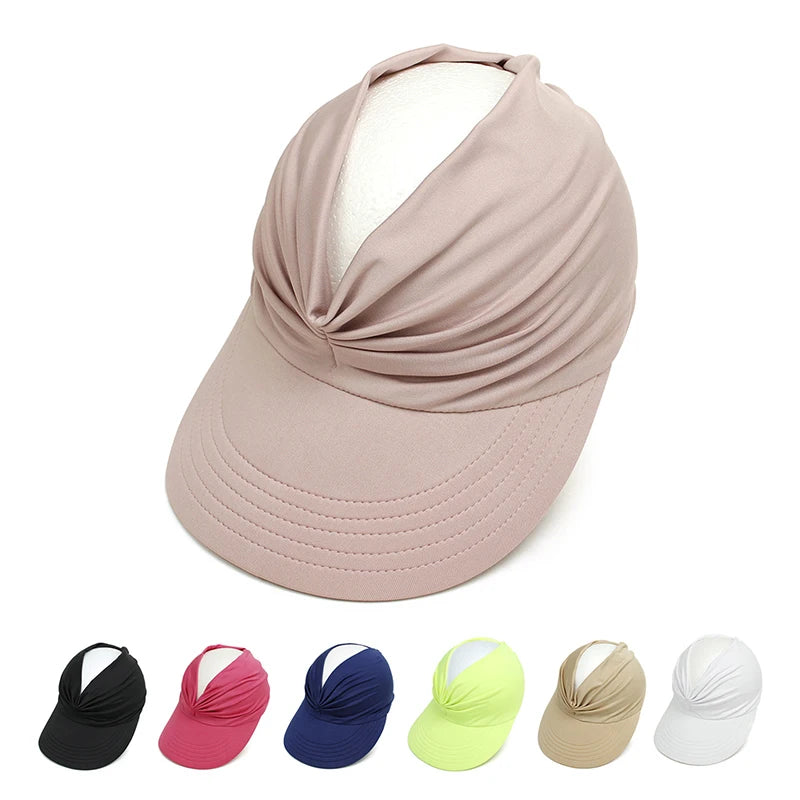 Flexible Adult Hat for Women Anti-UV Wide Brim Visor Hat Easy To Carry Travel Caps Fashion Beach Summer Sun Protection Hats