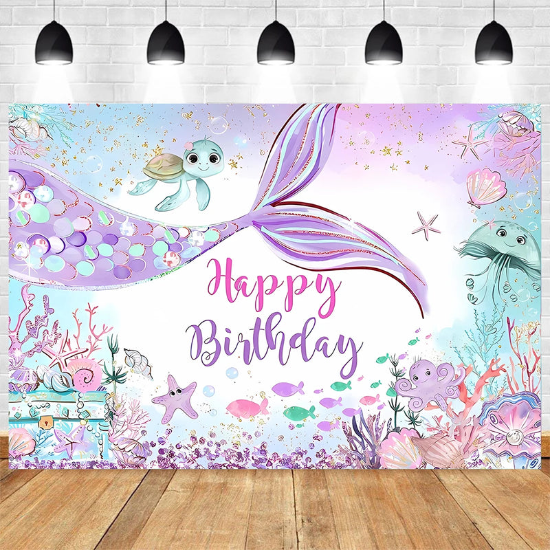 Little Mermaid Birthday Party Decoration Girl Disposable Tableware 1st Birthday Party Decor Baby Shower Gender Reveal Supplies