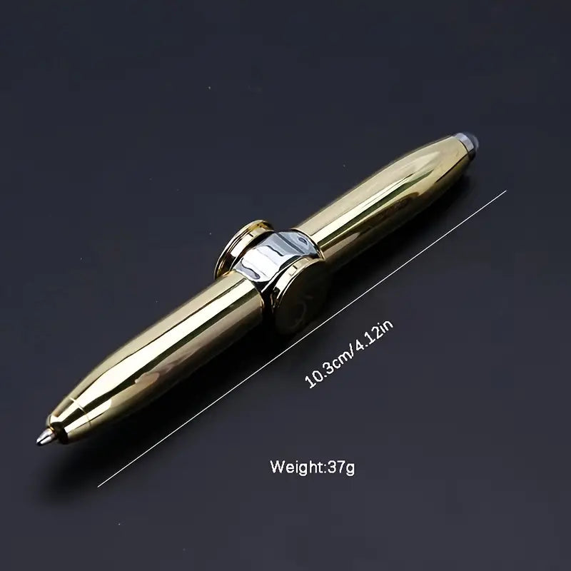 Fingertip Gyro Multifunctional Gyro Light Pen EDC Inter-finger Spiral Metal Creative Fun Gift Finger Gyro Pen